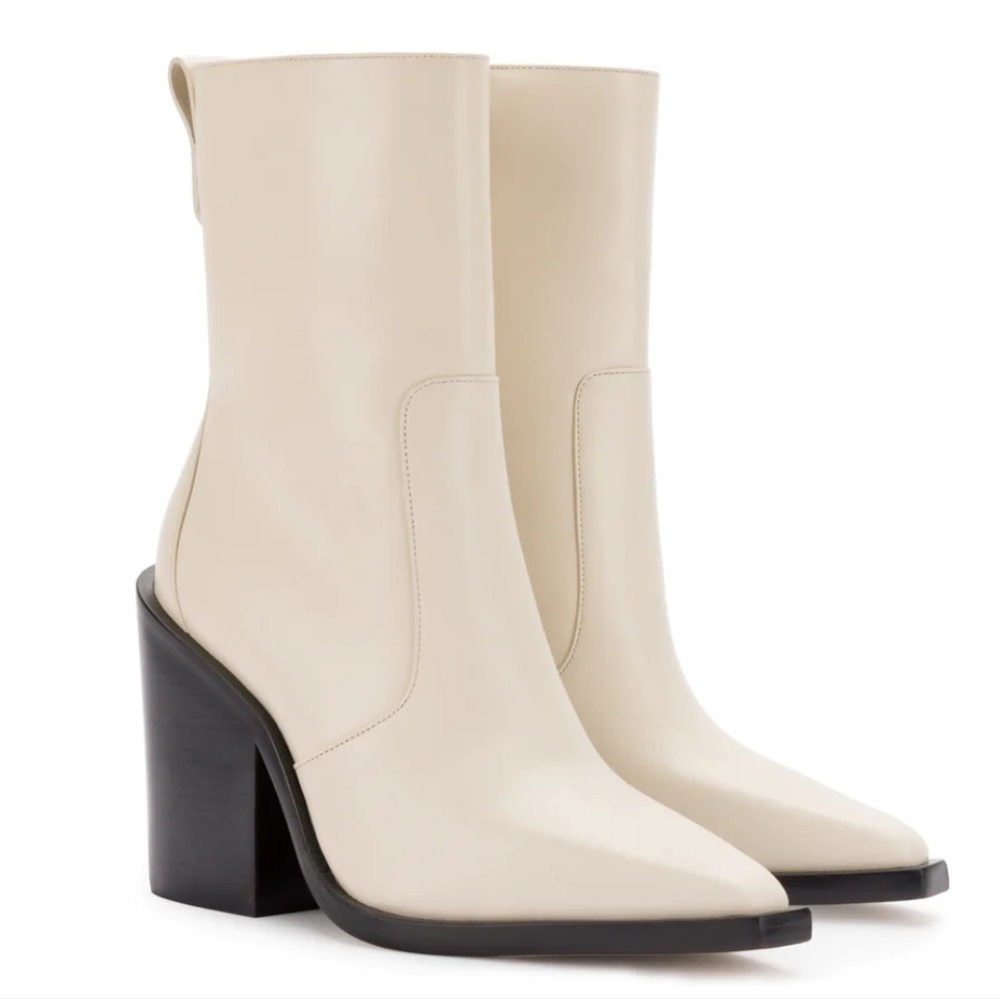 LARROUDE James Boot In Ivory Leather